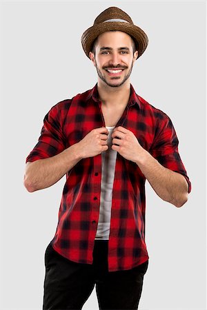 swag - Studio portrait of a handsome young man Stock Photo - Budget Royalty-Free & Subscription, Code: 400-07896694