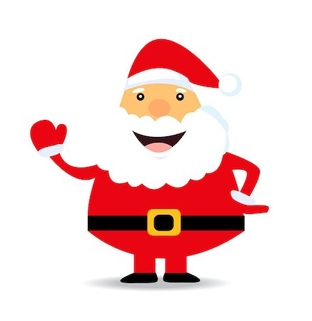 Santa Claus. Vector illustration for retro card Stock Photo - Budget Royalty-Free & Subscription, Code: 400-07896755