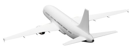 simsearch:400-06084560,k - An image of a plane rear view isolated on white Stock Photo - Budget Royalty-Free & Subscription, Code: 400-07897050