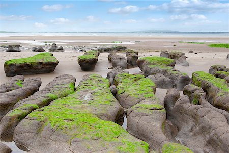 unusual mud banks at Beal beach in county Kerry Ireland on the wild Atlantic way Foto de stock - Royalty-Free Super Valor e Assinatura, Número: 400-07897483