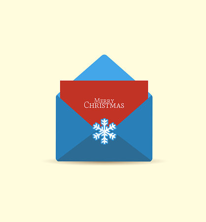 simsearch:400-08302730,k - Retro Christmas envelope with place for text Fotografie stock - Microstock e Abbonamento, Codice: 400-07897508