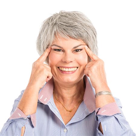 Portrait of a elderly woman making a funny face Stock Photo - Budget Royalty-Free & Subscription, Code: 400-07897776
