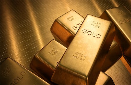 simsearch:400-04715746,k - Gold Bars 1000 grams. Depth of field on the gold word. Stock Photo - Budget Royalty-Free & Subscription, Code: 400-07897845