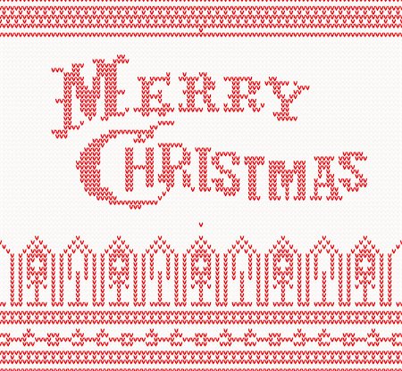 simsearch:400-07250489,k - Merry Christmas Scandinavian style seamless knitted pattern Foto de stock - Super Valor sin royalties y Suscripción, Código: 400-07898220