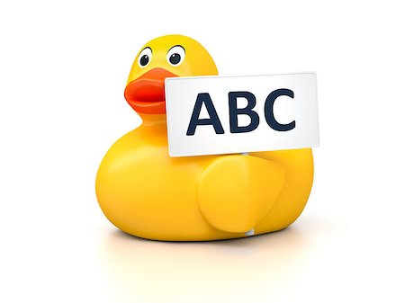 simsearch:400-04240306,k - An image of a nice rubber duck with text abc Stock Photo - Budget Royalty-Free & Subscription, Code: 400-07898964