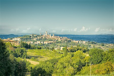 simsearch:400-05905283,k - An image of the towers of San Gimignano in Italy Photographie de stock - Aubaine LD & Abonnement, Code: 400-07899774