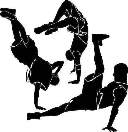 simsearch:400-04872117,k - breakdance silhouette break dance Foto de stock - Royalty-Free Super Valor e Assinatura, Número: 400-07899837