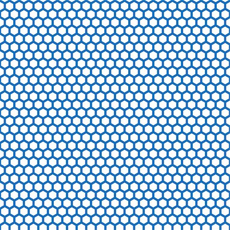 simsearch:400-07746428,k - Honeycomb seamless pattern in blue color. Vector illustration Foto de stock - Super Valor sin royalties y Suscripción, Código: 400-07892565