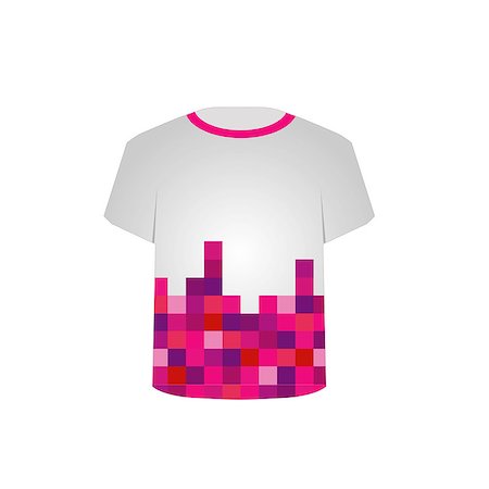 T Shirt Template-Pixel art Stock Photo - Budget Royalty-Free & Subscription, Code: 400-07892756