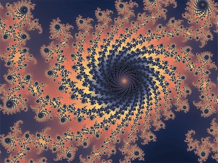 simsearch:400-07892008,k - Digital computer graphic - rendering. Patterned fractal spiral in a bright colors for design. Photographie de stock - Aubaine LD & Abonnement, Code: 400-07892768