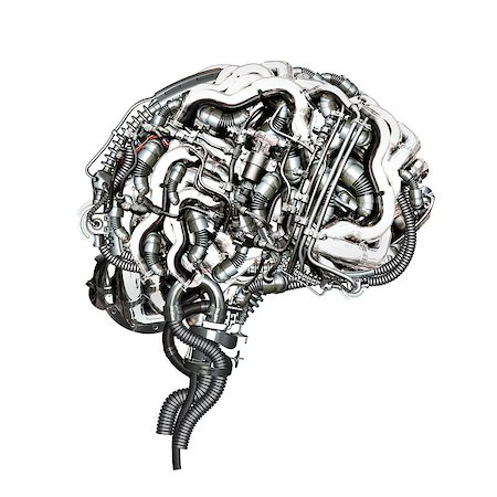 simsearch:700-00053219,k - An Mechanical super brain in cross section Stock Photo - Budget Royalty-Free & Subscription, Code: 400-07893396