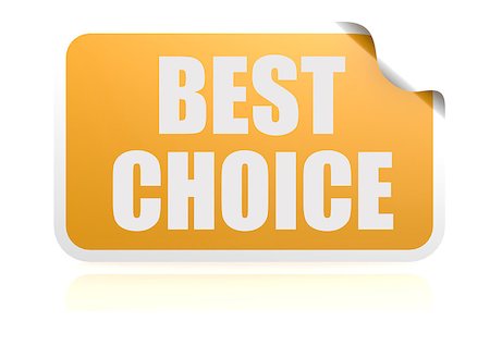 Best choice yellow sticker Stock Photo - Budget Royalty-Free & Subscription, Code: 400-07893445