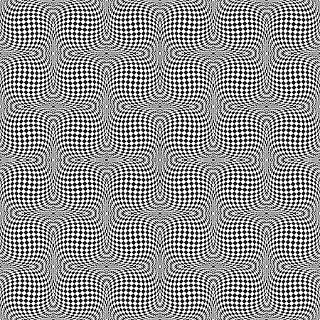 simsearch:400-07988831,k - Design seamless monochrome motion illusion checkered background. Abstract torsion pattern. Vector art Stock Photo - Budget Royalty-Free & Subscription, Code: 400-07904307