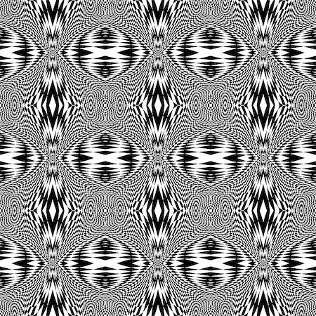 simsearch:400-07990307,k - Design seamless monochrome checkered illusion background. Abstract distortion pattern. Vector art. No gradient Foto de stock - Super Valor sin royalties y Suscripción, Código: 400-07904319