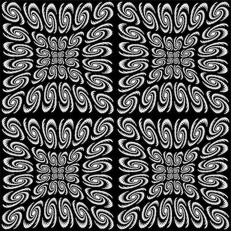 simsearch:400-08050050,k - Design seamless monochrome spiral movement pattern. Abstract twirl background. Vector art Stockbilder - Microstock & Abonnement, Bildnummer: 400-07904312