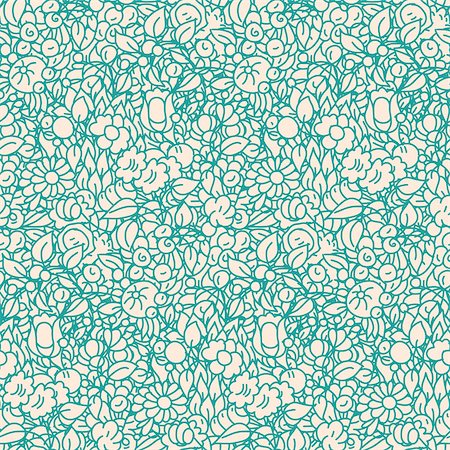 simsearch:400-07510594,k - Seamless pattern -  flower background in doodle style. Vector illustration. Stock Photo - Budget Royalty-Free & Subscription, Code: 400-07904486