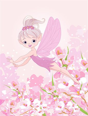 simsearch:400-08015077,k - Illustration of cute Pixy fairy flying Foto de stock - Super Valor sin royalties y Suscripción, Código: 400-07904549