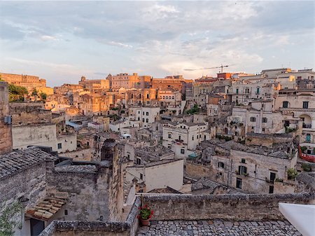 sassi - landscape of Matera, Basilicata Italy Photographie de stock - Aubaine LD & Abonnement, Code: 400-07902455