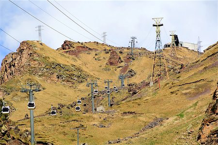 simsearch:400-07902631,k - Image of funicular in Caucasus mountains Photographie de stock - Aubaine LD & Abonnement, Code: 400-07902631