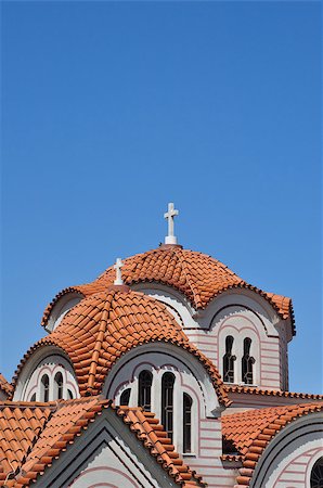 sirylok (artist) - Orthodox church exterior detail of dome with cross and windows. Fotografie stock - Microstock e Abbonamento, Codice: 400-07903273