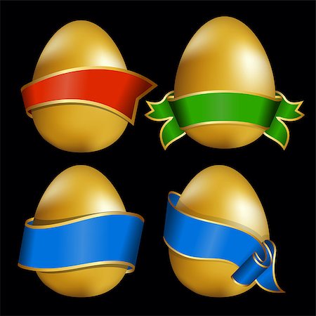 egg (concept) - Vector illustration of easter egg with ribbon Stock Photo - Budget Royalty-Free & Subscription, Code: 400-07903326