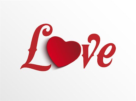 simsearch:400-07986020,k - Vector - Valentine Day I Love you Heart Stock Photo - Budget Royalty-Free & Subscription, Code: 400-07903444