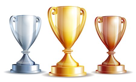 simsearch:832-03640688,k - Vector gold, silver and bronze winners cup. Vector illustration Foto de stock - Royalty-Free Super Valor e Assinatura, Número: 400-07914397
