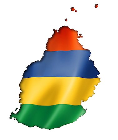 simsearch:400-05261357,k - Mauritius flag map, three dimensional render, isolated on white background Stock Photo - Budget Royalty-Free & Subscription, Code: 400-07915503