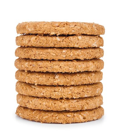 simsearch:400-04411889,k - stack of cookies  isolated white Photographie de stock - Aubaine LD & Abonnement, Code: 400-07916020