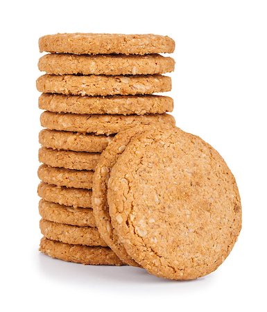 simsearch:400-04411889,k - stack of cookies  isolated white Photographie de stock - Aubaine LD & Abonnement, Code: 400-07916022