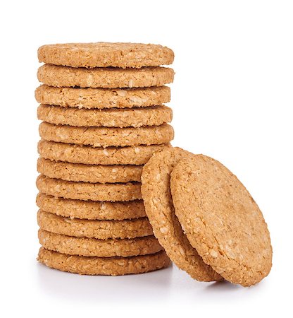 simsearch:400-04411889,k - stack of cookies  isolated white Photographie de stock - Aubaine LD & Abonnement, Code: 400-07916023