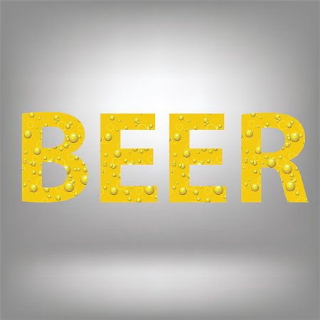 simsearch:400-07828997,k - colorful illustration with beer letters on a grey  background Stock Photo - Budget Royalty-Free & Subscription, Code: 400-07916564