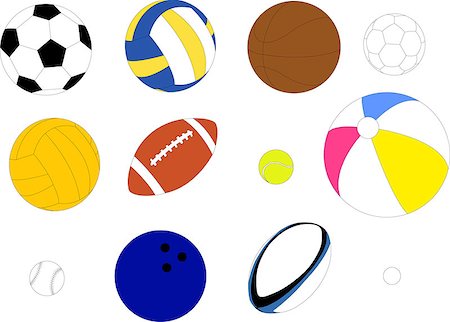 simsearch:400-05115587,k - balls collection - vector Foto de stock - Royalty-Free Super Valor e Assinatura, Número: 400-07916729