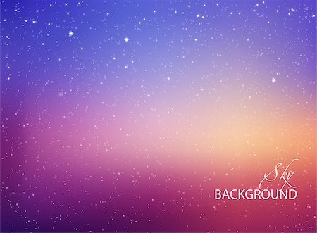 Abstract background. Night sky vector illustration Stock Photo - Budget Royalty-Free & Subscription, Code: 400-07917811