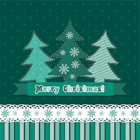 Template Christmas greeting card, vector illustration Stock Photo - Budget Royalty-Free & Subscription, Code: 400-07917857