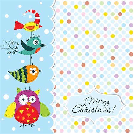 Template christmas greeting card, vector illustration Stock Photo - Budget Royalty-Free & Subscription, Code: 400-07917869