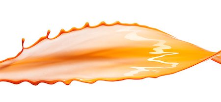 photography paint pigments - Photo splash orange liquid droplets scatters on white background Stock Photo - Budget Royalty-Free & Subscription, Code: 400-07918101