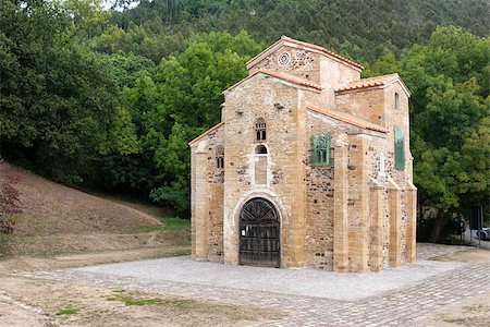 Saint Miguel de Lillo church, built on the year in 842 A.D. during the reign of King Ramiro I. Stock Photo - Budget Royalty-Free & Subscription, Code: 400-07918110