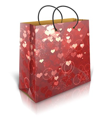 simsearch:400-04233812,k - Illustration of colorful holiday shopping bag on white background. Foto de stock - Super Valor sin royalties y Suscripción, Código: 400-07918493