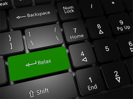 pause button - Relaxation concept. Laptop keyboard with button Relax close-up. Stock Photo - Budget Royalty-Free & Subscription, Code: 400-07918524