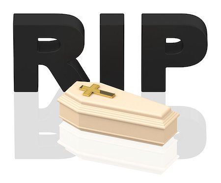 3d generated picture of a "RIP" concept Fotografie stock - Microstock e Abbonamento, Codice: 400-07918783