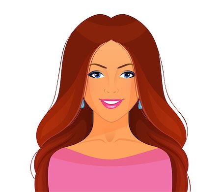 simsearch:400-04417853,k - Vector illustration of Beautiful and young woman Stock Photo - Budget Royalty-Free & Subscription, Code: 400-07918868