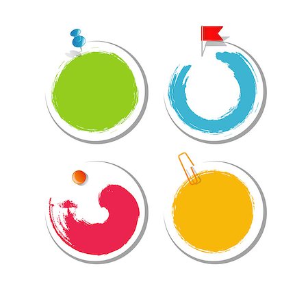 simsearch:400-06876753,k - Vector illustration of Colorful blob design stickers Photographie de stock - Aubaine LD & Abonnement, Code: 400-07918883