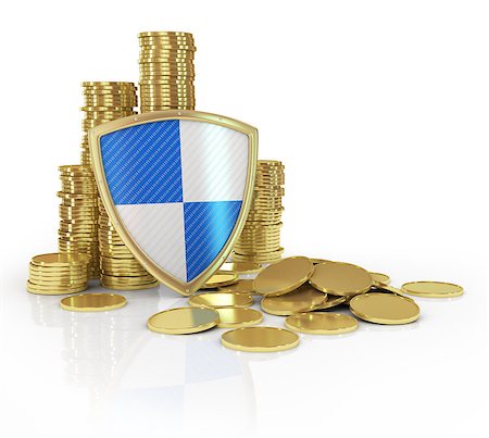 simsearch:400-07169223,k - Financial insurance and business stability concept: stacks of golden coin Stock Photo - Budget Royalty-Free & Subscription, Code: 400-07919702