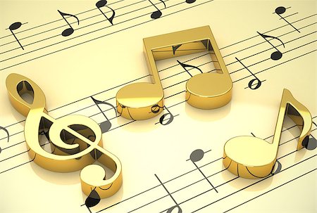simsearch:400-04858997,k - 3d generated picture of musical elements Stock Photo - Budget Royalty-Free & Subscription, Code: 400-07924431