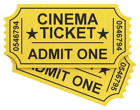 simsearch:400-05369413,k - 3d generated picture of two cinema tickets Photographie de stock - Aubaine LD & Abonnement, Code: 400-07924467