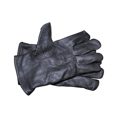 Protective gloves isolated on white with clipping path Foto de stock - Royalty-Free Super Valor e Assinatura, Número: 400-07924799