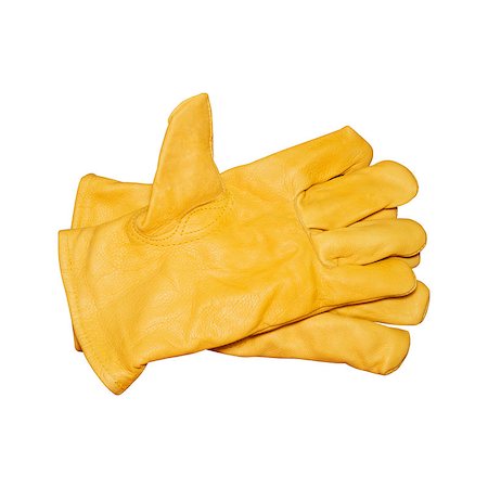 Protective gloves isolated on white with clipping path Foto de stock - Royalty-Free Super Valor e Assinatura, Número: 400-07924801