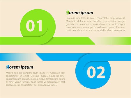 simsearch:400-07620578,k - Curling ribbon infographic template with 2 options and details Fotografie stock - Microstock e Abbonamento, Codice: 400-07924825