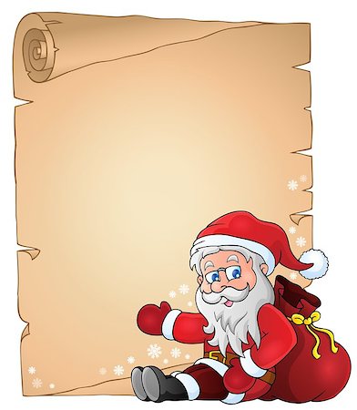 simsearch:400-08259085,k - Christmas topic parchment 4 - eps10 vector illustration. Stock Photo - Budget Royalty-Free & Subscription, Code: 400-07925029